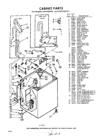 02 - Cabinet parts for Whirlpool Washer LAA5305W1 / from AppliancePartsPros.com