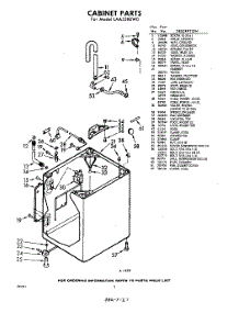02 - Cabinet parts for Whirlpool Washer LAA5380W0 / from AppliancePartsPros.com