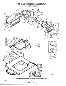 04 - Top And Console parts for Whirlpool Washer LAA5380W0 / from AppliancePartsPros.com