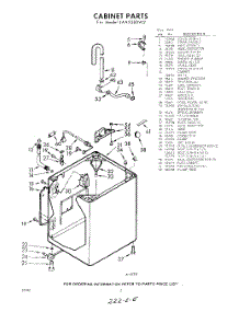 02 - Cabinet parts for Whirlpool Washer LAA5380W2 / from AppliancePartsPros.com