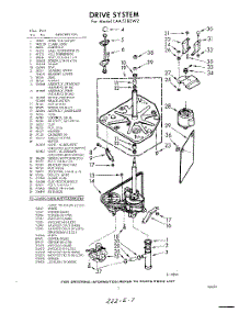 03 - Drive System parts for Whirlpool Washer LAA5380W2 / from AppliancePartsPros.com