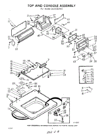 04 - Top And Console parts for Whirlpool Washer LAA5380W2 / from AppliancePartsPros.com