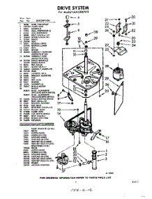 03 - Drive parts for Whirlpool Washer LAA5380W3 / from AppliancePartsPros.com