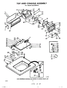 04 - Top And Console parts for Whirlpool Washer LAA5380W3 / from AppliancePartsPros.com