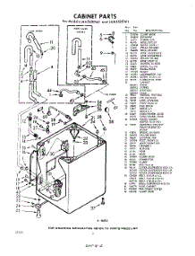 02 - Cabinet parts for Whirlpool Washer LAA5500W1 / from AppliancePartsPros.com