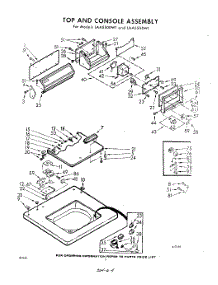 04 - Top And Console parts for Whirlpool Washer LAA5505W1 / from AppliancePartsPros.com