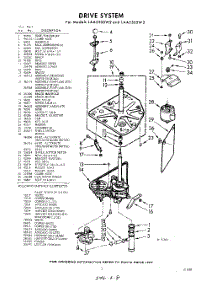 03 - Drive parts for Whirlpool Washer LAA5505W2 / from AppliancePartsPros.com