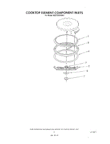 03 - Section parts for Kitchenaid Cooktop KECT305VAL0 / from AppliancePartsPros.com
