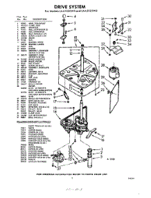 03 - Drive parts for Whirlpool Washer LAA5520W0 / from AppliancePartsPros.com