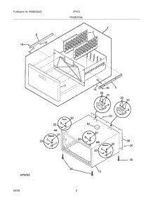 03 - Pedestal parts for Frigidaire Pedestal APWD15A1 / from AppliancePartsPros.com
