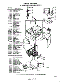 03 - Drive parts for Whirlpool Washer LAA5520W1 / from AppliancePartsPros.com