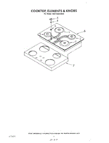 02 - Section parts for Kitchenaid Cooktop KECT305VBL0 / from AppliancePartsPros.com