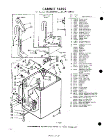 02 - Cabinet parts for Whirlpool Washer LAA5520W2 / from AppliancePartsPros.com