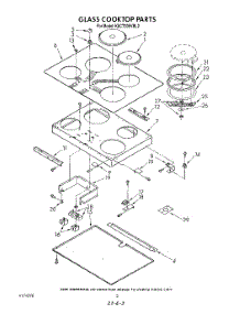02 - Section parts for Kitchenaid Cooktop KECT305VBL2 / from AppliancePartsPros.com