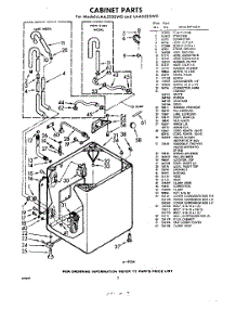 02 - Cabinet parts for Whirlpool Washer LAA5525W0 / from AppliancePartsPros.com