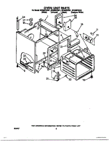 05 - Oven Unit parts for Whirlpool Range RF366PXXB1 / from AppliancePartsPros.com