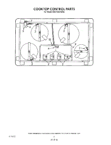 04 - Section parts for Kitchenaid Cooktop KECT365VBL0 / from AppliancePartsPros.com