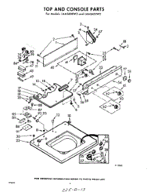 04 - Top And Console parts for Whirlpool Washer LAA5600W2 / from AppliancePartsPros.com