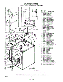 02 - Cabinet parts for Whirlpool Washer LAA5605W0 / from AppliancePartsPros.com