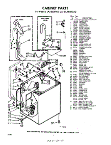 02 - Cabinet parts for Whirlpool Washer LAA5605W2 / from AppliancePartsPros.com