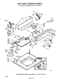 04 - Top And Console parts for Whirlpool Washer LAA5700W1 / from AppliancePartsPros.com