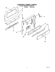02 - Control Panel, Lit / Optional parts for Whirlpool Range SF337PEYN1 / from AppliancePartsPros.com