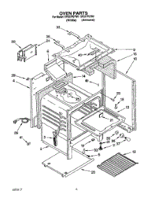 05 - Oven parts for Whirlpool Range SF337PEYN1 / from AppliancePartsPros.com
