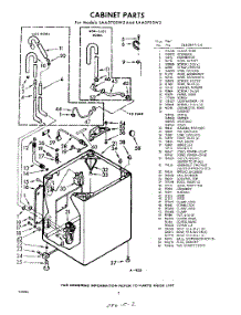 02 - Cabinet parts for Whirlpool Washer LAA5700W2 / from AppliancePartsPros.com
