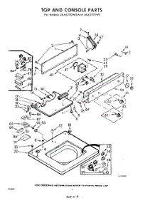 04 - Top And Console parts for Whirlpool Washer LAA5700W3 / from AppliancePartsPros.com