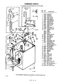 02 - Cabinet parts for Whirlpool Washer LAA5700W4 / from AppliancePartsPros.com