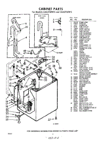 02 - Cabinet parts for Whirlpool Washer LAA5700W5 / from AppliancePartsPros.com