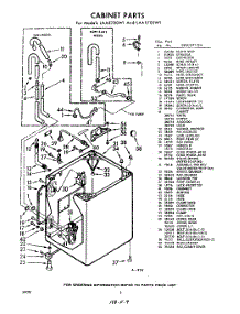 02 - Cabinet parts for Whirlpool Washer LAA5705W1 / from AppliancePartsPros.com