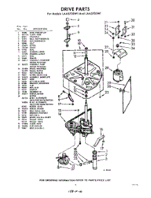 03 - Drive parts for Whirlpool Washer LAA5705W1 / from AppliancePartsPros.com