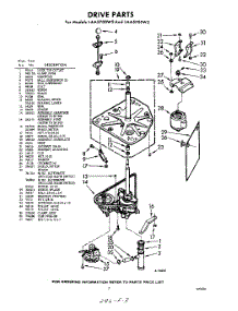 03 - Drive parts for Whirlpool Washer LAA5705W2 / from AppliancePartsPros.com