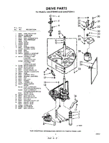 03 - Drive parts for Whirlpool Washer LAA5705W3 / from AppliancePartsPros.com