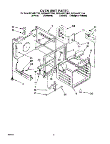 05 - Oven Unit parts for Whirlpool Range RF366PXYQ0 / from AppliancePartsPros.com