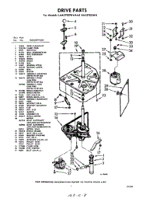 03 - Drive parts for Whirlpool Washer LAA5705W4 / from AppliancePartsPros.com