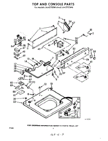 04 - Top And Console parts for Whirlpool Washer LAA5705W4 / from AppliancePartsPros.com