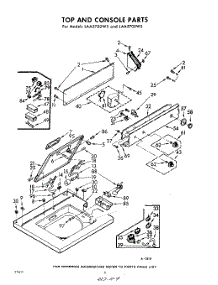 04 - Top And Console parts for Whirlpool Washer LAA5705W5 / from AppliancePartsPros.com