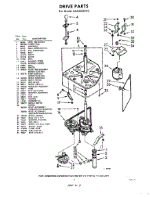 03 - Drive parts for Whirlpool Washer LAA5800W0 / from AppliancePartsPros.com