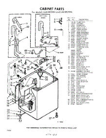 02 - Cabinet parts for Whirlpool Washer LAA5800W4 / from AppliancePartsPros.com