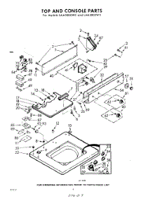 04 - Top And Console parts for Whirlpool Washer LAA5800W5 / from AppliancePartsPros.com