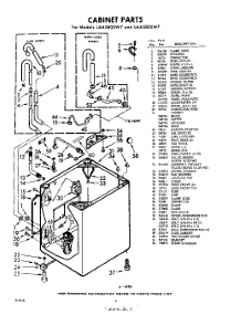 02 - Cabinet parts for Whirlpool Washer LAA5800W7 / from AppliancePartsPros.com