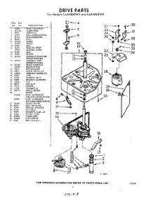 03 - Drive parts for Whirlpool Washer LAA5805W2 / from AppliancePartsPros.com