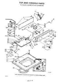 04 - Top And Console parts for Whirlpool Washer LAA5805W2 / from AppliancePartsPros.com