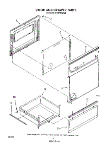 05 - Door And Drawer parts for Whirlpool Range RF367BXWN2 / from AppliancePartsPros.com
