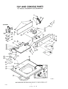 04 - Top And Console parts for Whirlpool Washer LAA5805W4 / from AppliancePartsPros.com