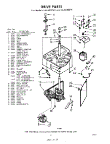 03 - Drive parts for Whirlpool Washer LAA6800W1 / from AppliancePartsPros.com