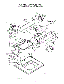 04 - Top And Console parts for Whirlpool Washer LAA6805W1 / from AppliancePartsPros.com