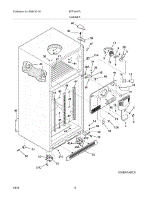 05 - Cabinet parts for Frigidaire Refrigerator BRT18HP7JW0 / from AppliancePartsPros.com